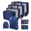 678PCSSet organisateur sacs pour accessoires de voyage bagages valise étanche sac de lavage vêtements stockage 240119