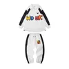 Stage Wear 2024 Children Clothing White Loose Hiphop Suit For Girls Jazz Dance Costumes Boys Hip Hop Performance Clothes DQS14464