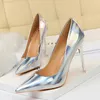 Frauen Fetisch 105 cm High Heels Pumps Hochzeit Braut Stiletto Hochzeit Braut Heels Dame Scarpins Büro Party Grün Blau Schuhe 240130