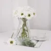 Fiori decorativi 10 pezzi margherita di seta artificiale per feste casa cucina giardino decorazioni per matrimoni tavolo Gerbera disposizione dei fiori finti fai da te