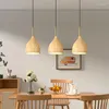 Pendellampor nordiska metallljus ledde modern minimalistisk kreativ träkorn sängplats matbord kafé barsuspension armatur armatur