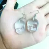 Boucles d'oreilles pendantes tête d'elfe d'halloween, personnalité exagérée en résine, visage de bébé, crochet d'oreille pour femmes, bijoux à la mode, cadeau