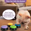 4Pc Voice Recording Button Huisdier Speelgoed Hond Knoppen voor Communicatie Pet Training Buzzer Opneembare Talking Button Intelligentie Speelgoed 240125