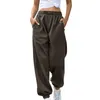 Sahne Wear Women's Alt Sweetpants Joggers Pantolon Egzersiz Cepli Yüksek Bel Yoga