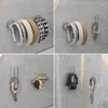 Jewelry Pouches 6Pcs Hair Accessories Wall Mounted Scrunchies Storage Holder Modern Headband Stand For