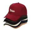 Berretti da baseball 2024 stile coreano versatile vintage lettera ricamata in cotone berretto da baseball da uomo casual all'aperto protezione solare cappello da sole