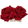 Bols Rose Fleur Pince À Cheveux Glissière Danseuse De Flamenco Broche Broche Dame Accessoires De Coiffure