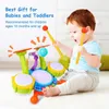 Ensemble de batterie pour enfants, 13 instruments musicaux éducatifs pour bébés, jouets pour filles, activités d'apprentissage avec Microphone, cadeaux 240131