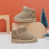 Winter Baby Schneestiefel Leder Warme Plüsch Säuglingsschuhe Reißverschluss Seite Weiche Sohle Mode Kleinkind Jungen Mädchen Stiefel 15-25 240131