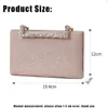 Yoreai Women Diamond Evening Clutch Bags Fashion Chain Bankett Plånböcker Bröllop Middag Väskor Mobiltelefon Packs Party Pack 240126