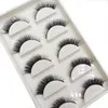 5 Pairs 3D Natuurlijke Half Eye Dikke Valse Wimpers Nertsen Wimpers Zachte Nep Kat Wimper Piekerige Make-Up Wimpers Cilios 240124