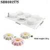 Baking Moulds Kitchen Bakeware 1/6 Cavity Daisy Sun Flower Design Silicone Cake Molds Food Grade Pastry Tools Desssert Mousse
