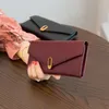 Portefeuilles longs femmes en cuir véritable enveloppe portefeuille Simple luxe dames porte-monnaie en cuir de veau naturel sac à main pochette comme cadeau