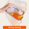 Food Vacuum Storage Box with Free Pump Kitchen Sealer Container Transparent Organization Sealed Tank Cans Lunch Gift 240125