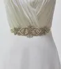 I lager Rhinestone Wedding Sash 55 cm x 28 cm längd kristallpärlor för bröllopsklänning brudtärna bälte brudskärm för kvällen prom7330973