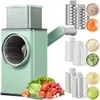 Multifunktionell vegetabilisk skivare Cutter Chopper Vegetor Graters Shredders Fruit Rotary Handtag inte skadar dina händer Köksverktyg 240131