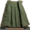 Set tattici da uomo Inverno Pelle di squalo Tuta militare Soft Shell Giacche impermeabili antivento Pantaloni cargo in pile caldo Uniforme militare 240126