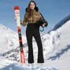 Ternos de esqui para mulheres, conjuntos de esqui, inverno, à prova d'água, roupas térmicas de neve, calças, ternos profissionais de snowboard 240122