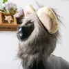 Vêtements de chien 1 pcs chat lion couvre-chef habiller oreilles chapeau mignon drôle accessoires de chiot