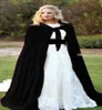 black Christmas Velvet Winter Bridal Cloaks With Women Wedding Jackets Wraps Coats Capes Shrugs Plus Size9793268