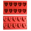 Baking Moulds 10 Even Love Mousse Cake Silicone Mold Diy French Dessert Heart-shaped Ice Cream Chocolate For Wholesale