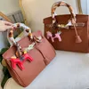 Bags Leather Handbag Large Luxury Lock Premium Womens Shoulder Plated Bag Shopping Cowhide Gold Grain Genuine Fashion Letter Horse Scarf Gift