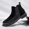 Winter Men's Luxury Designer Genuine Leather Chelsea Boots Fashion Cowhide British Style Ankle Boots High Top Mens Shoes 240118