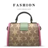 Crowdsourced Design Kontrastfarbene Handtasche für Damen, trendige und vielseitige Textur, einzelne Schulter-Umhängetasche, kleine quadratische Tasche, Direktverkauf ab Werk