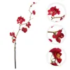 Flores decorativas peças centrais do casamento para mesas simulação flor de ameixa vaso romântico ornamento de flor