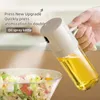 Kök oljesprayflaska pressande glasoljesprayflaska hushållsluft fryer spray oljeflaskan kryddor flaska 240129