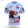 Fnk3 Мужские футболки 2024 Новые мотоциклетные гонки Синяя летняя мужская дышащая футболка Team Marquez Fans Повседневная футболка с короткими рукавами для мужчин