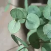 Wholesale Artificial Real Touch Eucalyptus Round Leaf Simulation Plant Green Leaves Nordic Style Decoration Home Decor wedding party table decoration 502