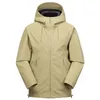 US Top Qualité Hommes Automne Hard Shell Randonnée Veste En Plein Air Tech Wear Multi-poches Imperméable Coupe-Vent À Capuchon Safari Cargo Manteaux 240122