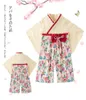 Baby meisje kimono babykleding Japanse romper print kimono bloemenprint rode strik kawaii kleding peuter meisje kleding kinderoutfit G9713652