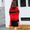 Kvinnors stickor Cardigan Winter Elegant Tassel Wrap Swing Sticked Overdimensionerad tröja Scarf Blus Y2K kläder