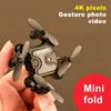 Drones New V2 Mini Drone 4K 1080P Camera HD WiFi FPV Air Pressure Altitude Hold Foldable Professional Quadcopter RC Kids Toy Gift YQ240213