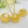 Necklace Earrings Set Italy Classic 18K Gold Plated And Pendant Dubai Fashion Wedding Party Accessories Jewelry Gifts