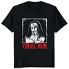 Мужские футболки, винтажная рубашка Devil Unholy Nun, Harajuku, повседневная футболка, летняя мужская крутая футболка с принтом, мужские топы