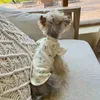 Dog Apparel Floral T Shirt Clothes Lacing Flutter Sleeve Design Small Clothing Cat Sweet Fashion Maltese Costume Pet Items Wholesale