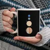 Mugs Minimalistic Solar System White Mug Tea Cup Coffee Friends Birthday Gift Planets Space Minimalist Void