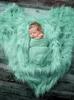 Couvertures DonUdyj 100x75cm Born Pographie Long Pile Faux Fur Panier de remplissage Baby Po Shoot Fotografia Stuffer Couche de couche