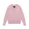 Designer Viviane Westwood Viviennewestwood Sweat à capuche Empress Dowager Saturn Plucked Pull en laine tricoté à col polo pour femme