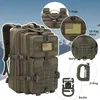 30L lub 45L Wojskowy plecak Ampack Pack Waterproof Outdoor Camping Drings Drings Flag Patch 240202