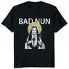 Mannen T-shirts Vintage Duivel Unholy Nun Shirt Harajuku Casual Aankomst T-shirt Zomer Mannen Gedrukt Cool T-shirt Mannelijke Tops