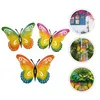 Wall Stickers 3pcs Iron Butterflies Ornament Hanging Pendant Art Decoration For Home