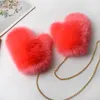 Wärmer Winter Faux Fuchs Pelz Handschuh Mit Kette Frauen Mädchen Natürliche Flauschige Fuchs Pelz Pompom Handschuhe Outdoor Hand Wärmer Plüsch handschuhe 240201