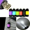 Ficklampor facklor kreativa USB -uppladdningsbara mini bärbara vattentäta LED -lätta nyckelchain fackla lampa vandring camping