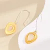 Boucles d'oreilles pendantes magnifiques Style fraise incrusté de pierre de lune pendentif pour femmes