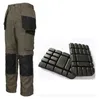 メンズマルチポケット貨物パンツ屋外ワークパンツ耐久性のあるパンツ労働者のズボン付きレッグバッグ240125