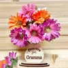 Placas decorativas para o dia das mães, faça você mesmo, suporte para vaso de flores escolhido para a mamãe/presentes, sinal de madeira